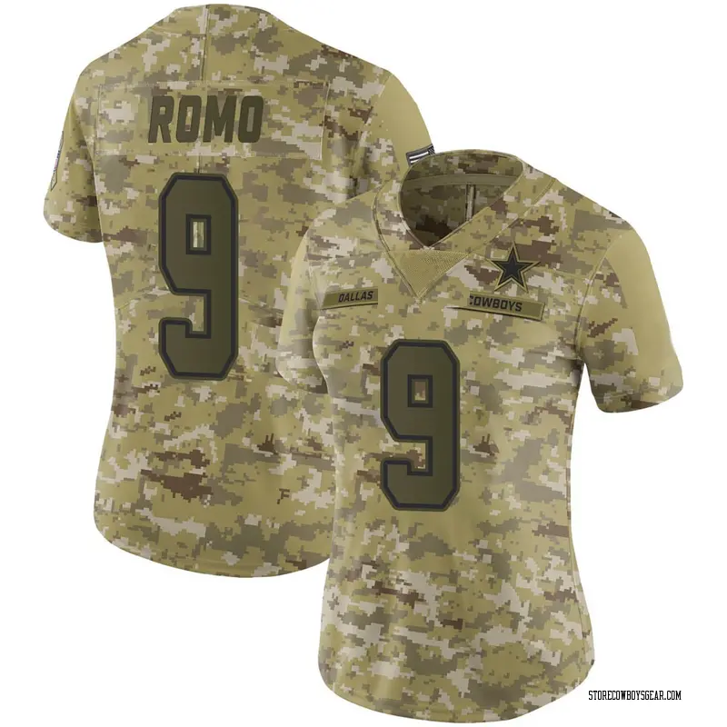 tony romo camo jersey